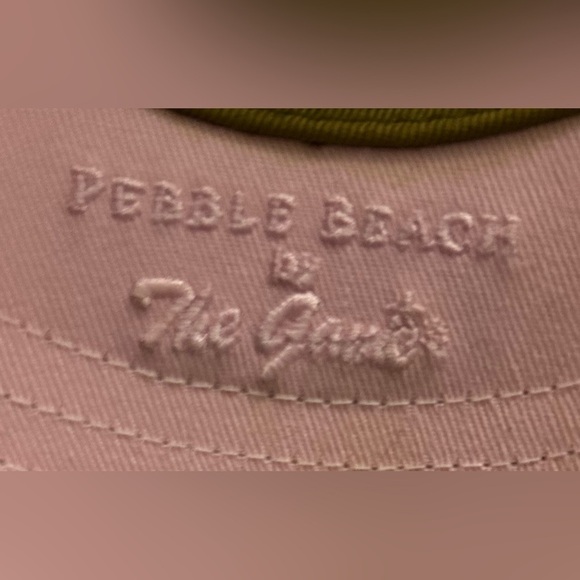 Pebble Beach By The Game Plaid Pink Brown Beige Cadet Hat Adjustable - Picture 7 of 8